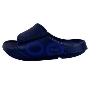 OOFOS OOahh Sport Flex Sandals One Strap Slip On Navy Blue Mens 7 Womens 9 Men main image 2